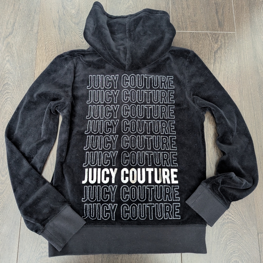 EUC Juicy Couture Velour Hoodie Zipup